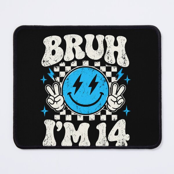 Item preview, Bruh 14 Funny Retro Smiley Peace Vibe Graphic designed and sold by anapldv.
