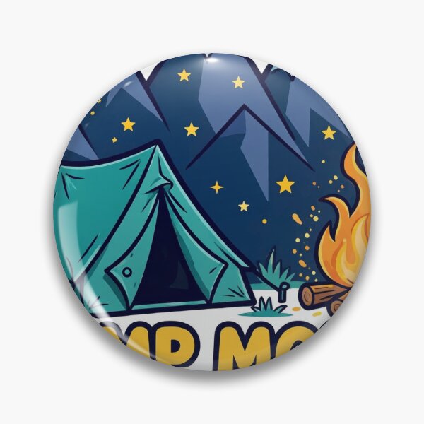 Item preview, Camp More Worry Less Camping Tent Mountains T-Shirt designed and sold by ApparelOutpost.