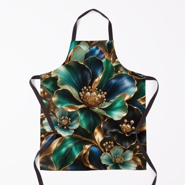 Item preview, Emerald & Midnight Blooms designed and sold by LiMarchee.