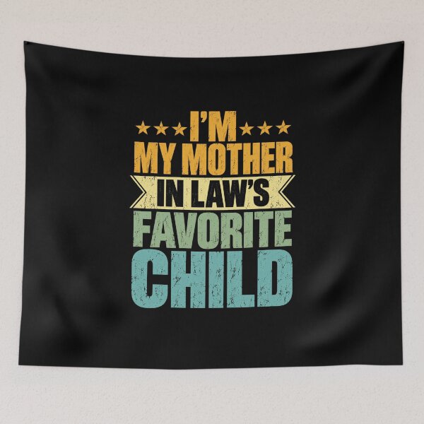 Item preview, mother in law favorite bold retro family quote designed and sold by anapldv.