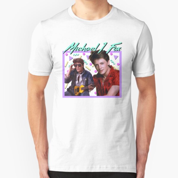 Back To The Future Michael J Fox Retro 80/'s Movie T Shirt