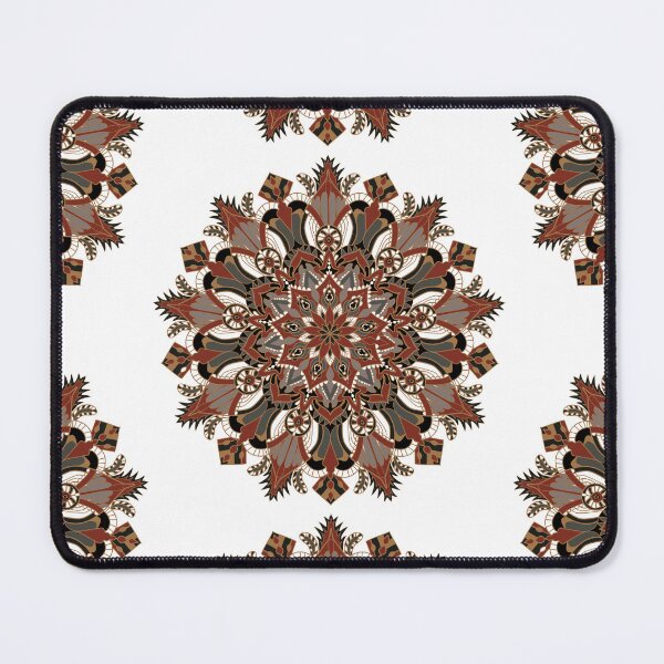 Item preview, Ornate Ethnic Mandala Ornament Vector Illustration with Terracotta and Earth Tone Colors designed and sold by Jeffrey-Jeffrey.