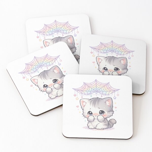 Item preview, Pastel Web Charm Kitty designed and sold by Sommium .