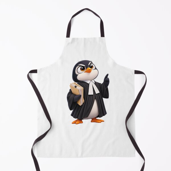Item preview, Penguin Lawyer – Funny Attorney Cartoon designed and sold by SmilefromAlex.