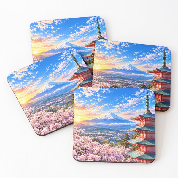 Item preview, Mount Fuji and Cherry Blossoms – Japanese Spring Landscape designed and sold by CHANNELZIPANG.