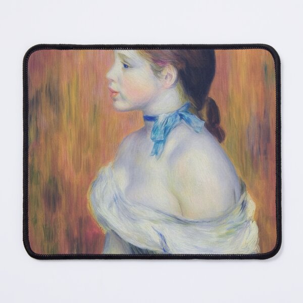Item preview, Young girl with a blue ribbon by Renoir designed and sold by Shoupay.