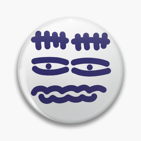 Item preview, Indigo Tired Eyes Doodle Face designed and sold by felipemaldonadoart.