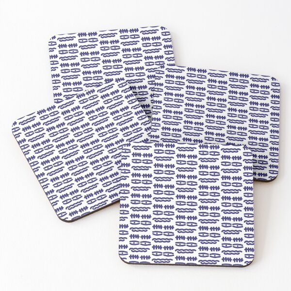 Item preview, Indigo Tired Eyes Doodle Face designed and sold by felipemaldonadoart.