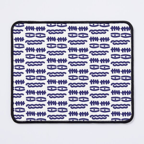 Item preview, Indigo Tired Eyes Doodle Face designed and sold by felipemaldonadoart.