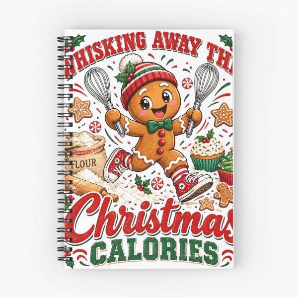 Item preview, Gingerbread Man Whisking Away Christmas Calories designed and sold by Pure Craft.