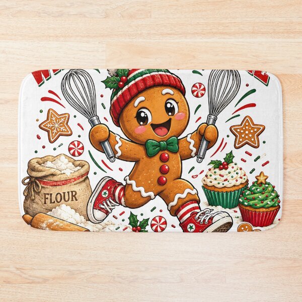 Item preview, Gingerbread Man Whisking Away Christmas Calories designed and sold by Pure Craft.