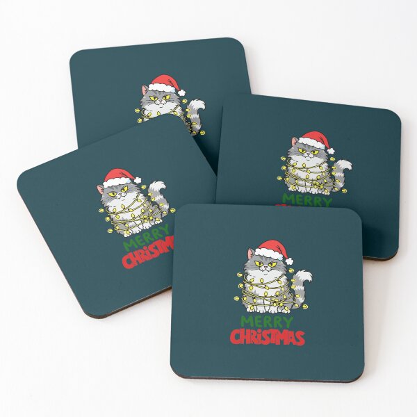 Item preview, Cute Persian Cat Merry Christmas Holiday Art designed and sold by stormk10.