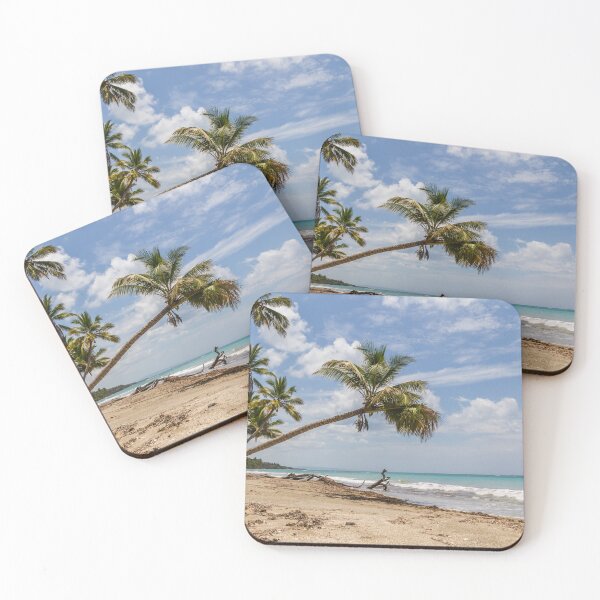 Item preview, Caribbean palm-fringed beach – Tropical paradise by the sea designed and sold by Nicole Bleck.