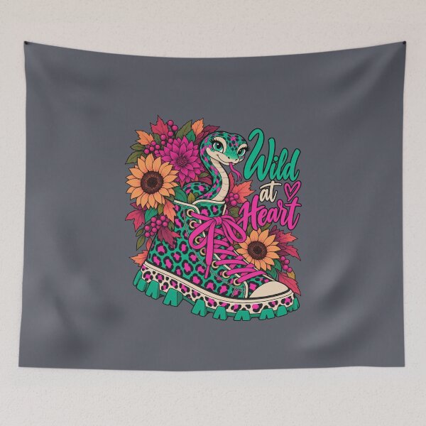 Item preview, Wild at Heart – Cute Snake & Sneaker designed and sold by Aimetoi.
