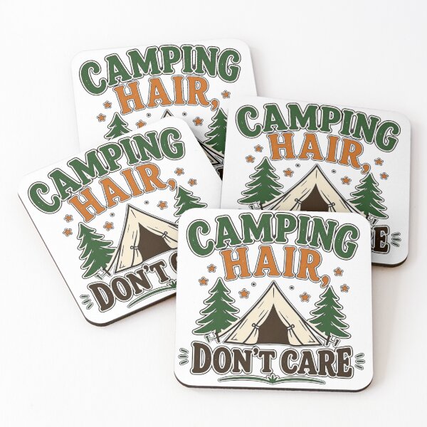 Item preview, Camping Hair Don't Care Funny Outdoor Camping Design designed and sold by yahya tougui.