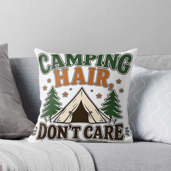 Item preview, Camping Hair Don't Care Funny Outdoor Camping Design designed and sold by yahya tougui.