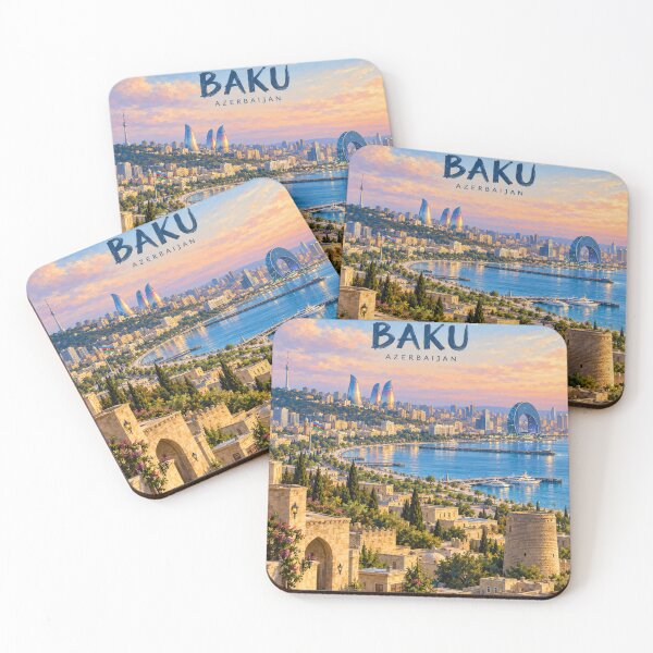 Item preview, Baku Painterly Azerbaijani City Impression designed and sold by MichaeIRellov.
