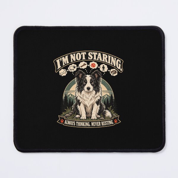 Item preview, Vintage black and white dog thinking about everything designed and sold by Wujekrumun.