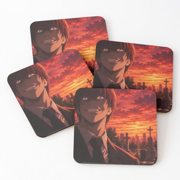 Item preview, Light Yagami Evil Smirk Graveyard Death Note (HIGH-QUALITY) designed and sold by ShawnMorrisDesigns.