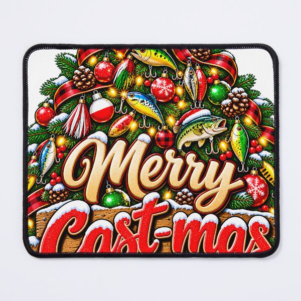 Item preview, Merry Cast-mas Fishing Lure Christmas Tree Bass Angler designed and sold by 198tees.