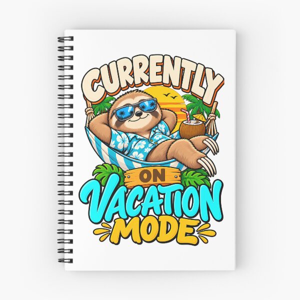 Item preview, Current Vacation Mode Funny Sloth Tropical Beach Sunset Summer designed and sold by BDLuck2021.