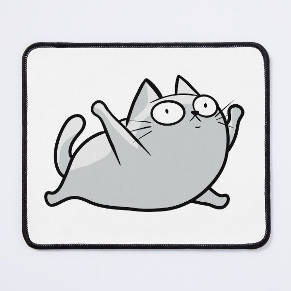 Item preview, Funny Memes Cat Running Gray Cat designed and sold by Thenoblecat.