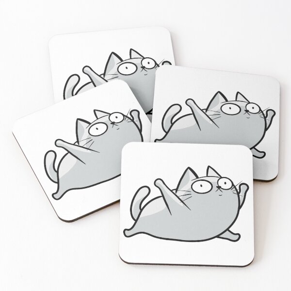 Item preview, Funny Memes Cat Running Gray Cat designed and sold by Thenoblecat.