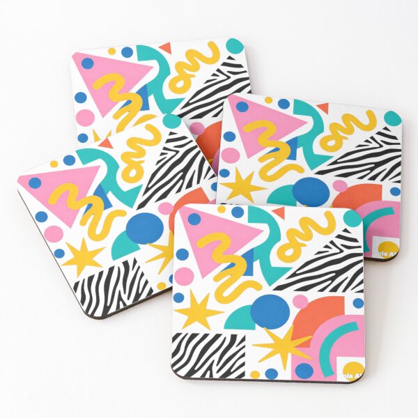 Item preview, Retro 80s Memphis Pattern Geometric Abstract Pop Art  designed and sold by HaighsTs.