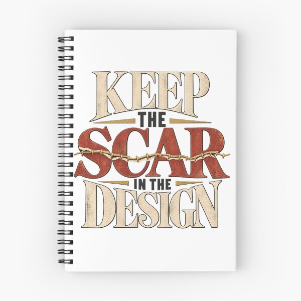 Item preview, Keep the Scar in the Design – Mending Art Quote designed and sold by Golden Era Studio.