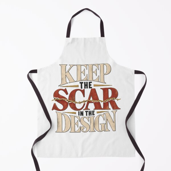 Item preview, Keep the Scar in the Design – Mending Art Quote designed and sold by Golden Era Studio.