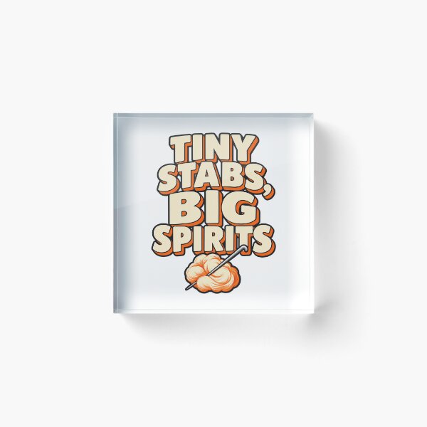 Item preview, Tiny Stabs Big Spirits Funny Needle Felting Gift designed and sold by UrbanCanvvas.