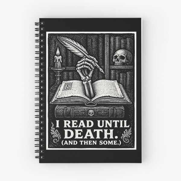 Item preview, Skeleton Reader - Dark Academia designed and sold by Art-Arcade6.