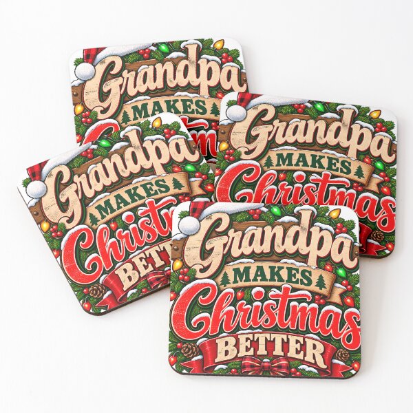 Item preview, Grandpa Makes Christmas Better Buffalo Plaid Grandpa designed and sold by 198tees.