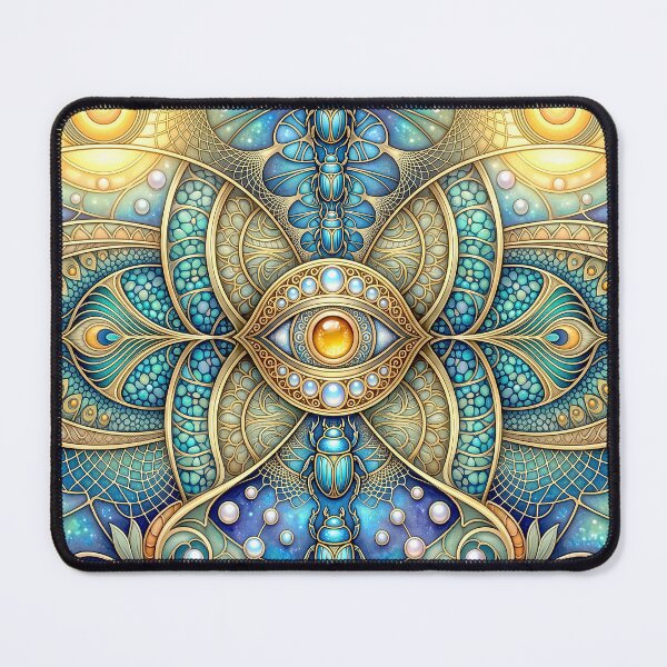 Item preview, Mystical Golden Scarab All Seeing Eye designed and sold by Frackxion.