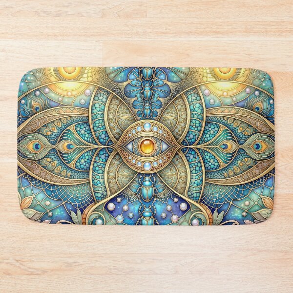 Item preview, Mystical Golden Scarab All Seeing Eye designed and sold by Frackxion.