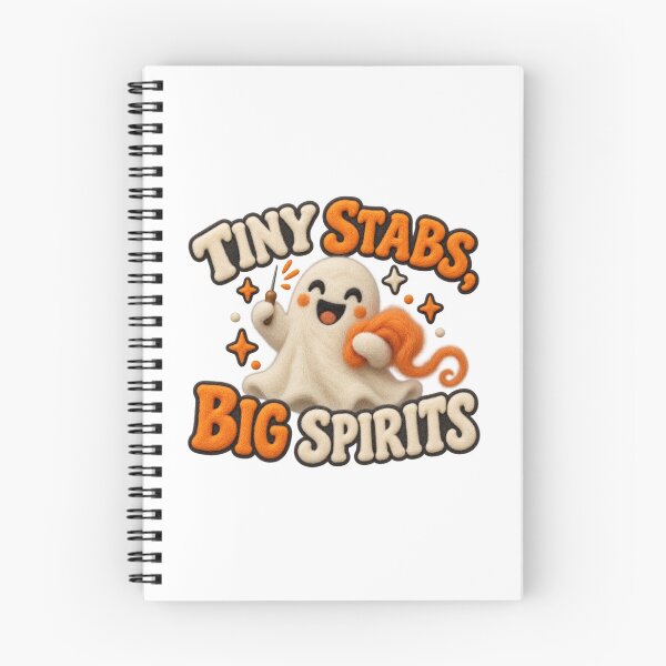 Item preview, Tiny Stabs Big Spirits Illustrated Felt Ghost designed and sold by UrbanCanvvas.