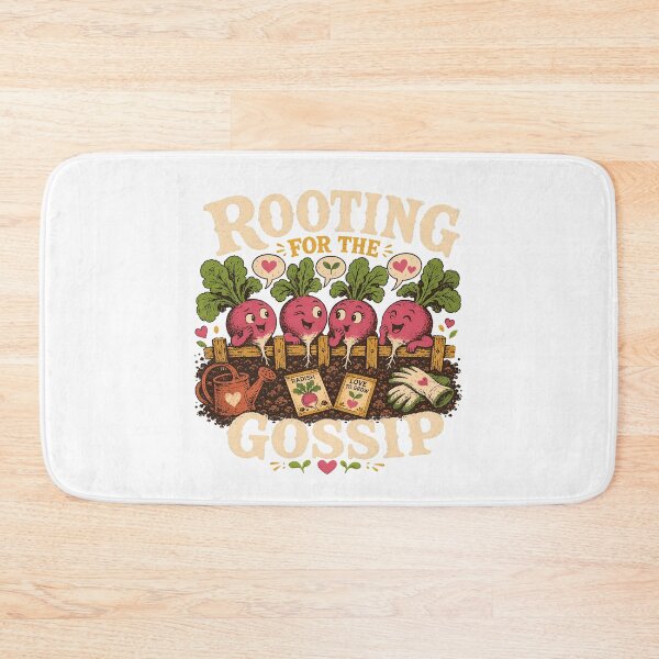 Item preview, Rooting for the Gossip Funny Radish Garden Pun designed and sold by JoyfullyOffbeat.