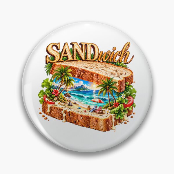 Item preview, Tiny Tropical Beach Sandwich Art designed and sold by VISO-art.