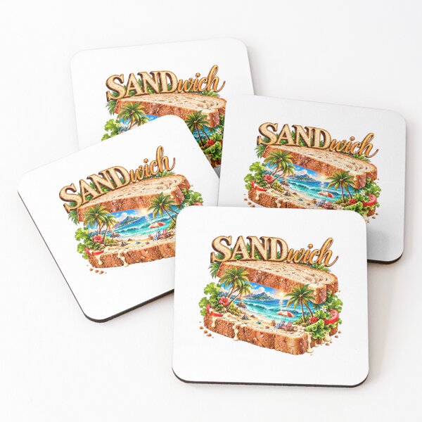Item preview, Tiny Tropical Beach Sandwich Art designed and sold by VISO-art.