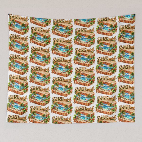 Item preview, Tiny Tropical Beach Sandwich Art designed and sold by VISO-art.
