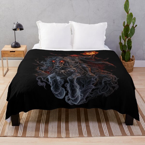 Item preview, Haunted Pumpkin King – Dark Halloween Horror designed and sold by aliyehc.