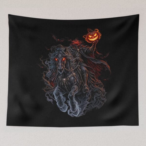 Item preview, Haunted Pumpkin King – Dark Halloween Horror designed and sold by aliyehc.