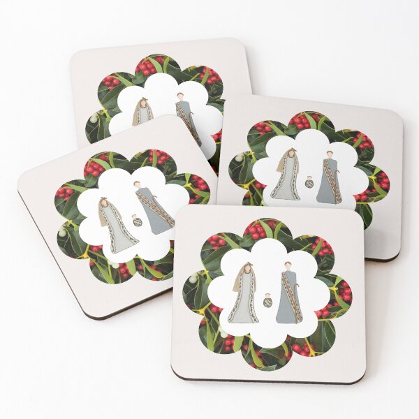 Item preview, Minimalist Family Silhouette with Festive Holly Berries Botanical Art designed and sold by Liberarteprint.