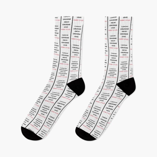 Item preview, I Love My Girlfriend and She Loves Harry Styles Funny Relationship Quote Design designed and sold by makinwaosukoya.