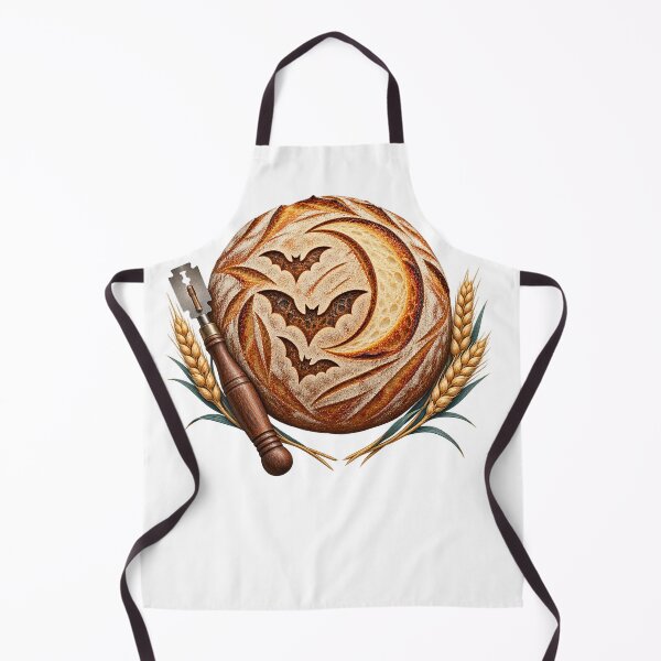 Item preview, Halloween Sourdough Scoring Bat and Moon Loaf designed and sold by UrbanCanvvas.