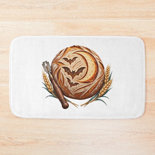 Item preview, Halloween Sourdough Scoring Bat and Moon Loaf designed and sold by UrbanCanvvas.