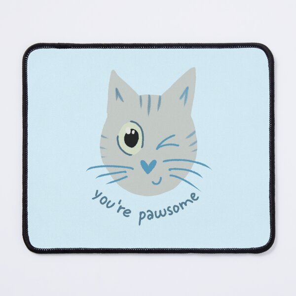 Item preview, You Are Pawsome White Cat designed and sold by DanuskaArt.