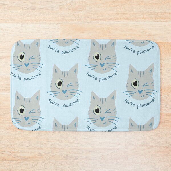Item preview, You Are Pawsome White Cat designed and sold by DanuskaArt.