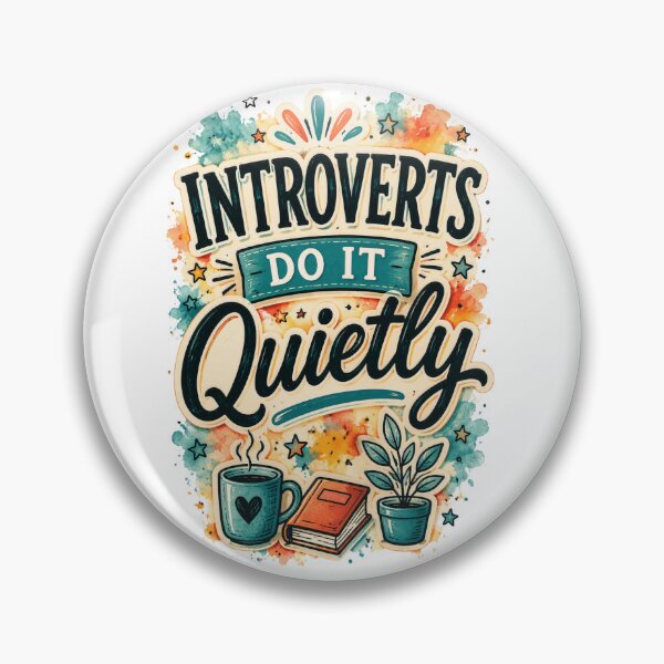 Item preview, Introverts Do It Quietly designed and sold by MarselArt.