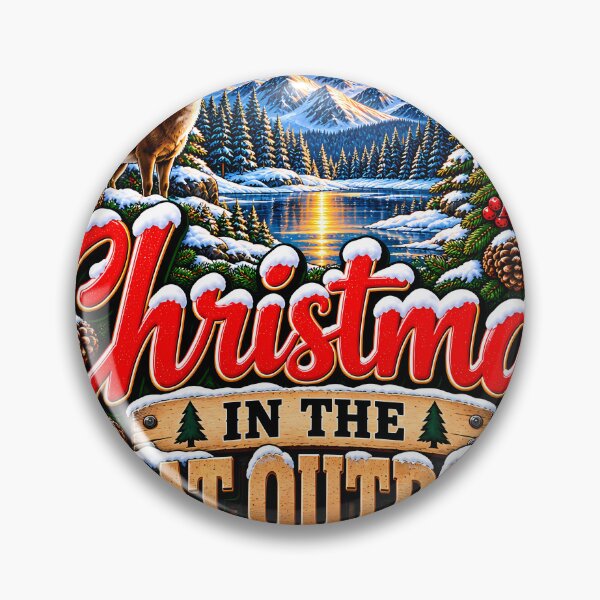 Item preview, Christmas In The Great Outdoors Hunting And Nature designed and sold by 198tees.